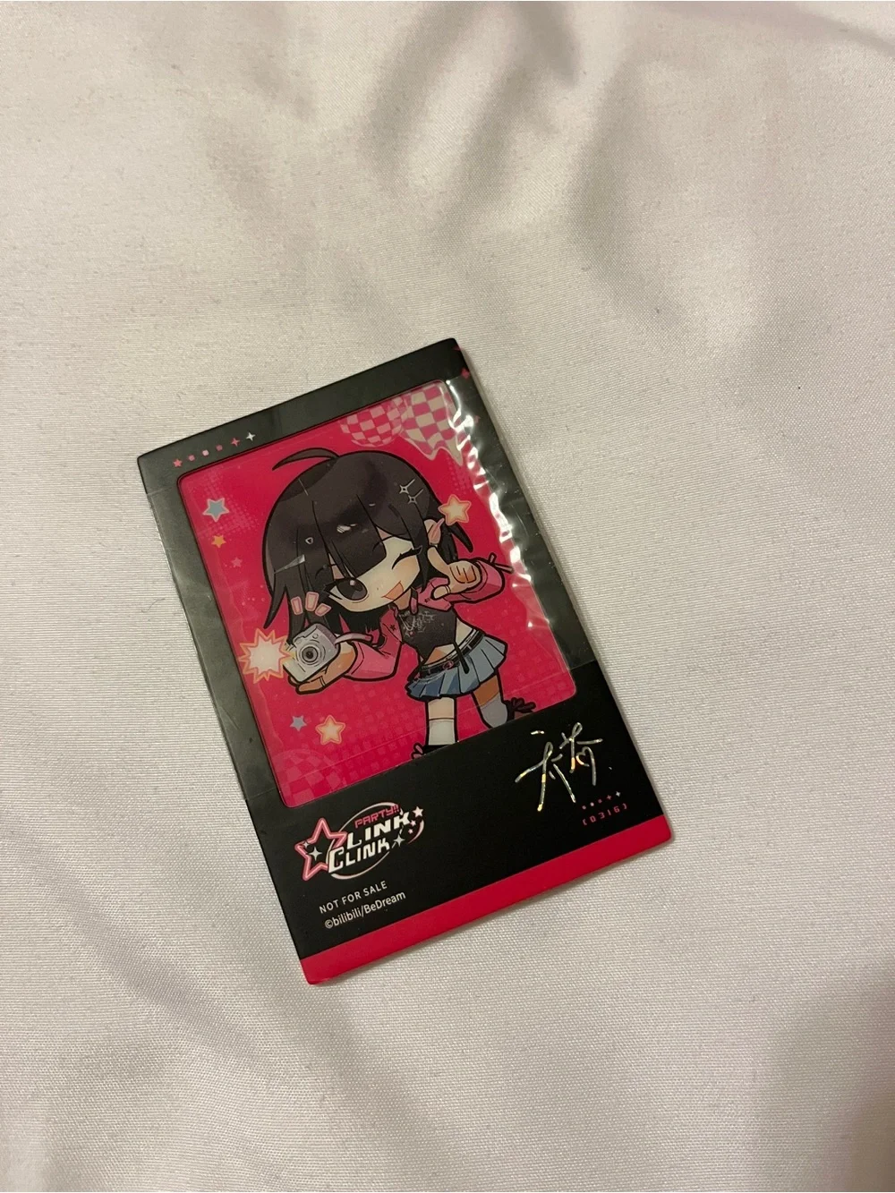 Link Click Qiao Ling Party Link Clink Official Collectible Photo Card Anime